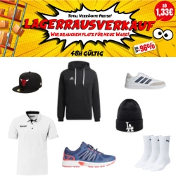 [endet heute] PickSport: Lagerrausverkauf mit bis zu 96% Rabatt und Preisen ab 1,33€