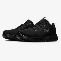 Skechers Damen Graceful Get Connected Sneaker, Schwarz, Gr.: 35 – 41 für 34,95€ (Vergleich: 49,95€)