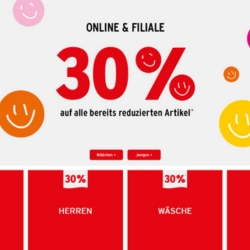 Ernsting’s Family: 30% Extra-Rabatt auf alle bereits reduzierten Artikel