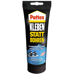 Pattex Montagekleber Kleben statt Bohren Wasserresistent, Kraftkleber für innen & außen für 5,99€