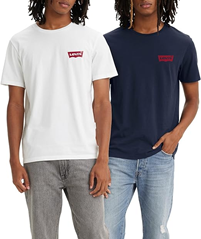 2er Pack Levi’s Herren Crewneck Graphic Tee T-Shirt für 21,55€