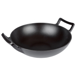 GRILLMEISTER Wok aus Gusseisen, 31,5 cm für 20,94€ (statt: 30,94€)
