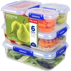 6er-Set Sistema KLIP IT PLUS Frischhaltedosen Set für 16,99€ (statt 21,19€)