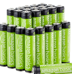 24 x Amazon Basics AAA NiMH Batterien, 800 mAh, wiederaufladbar für 12,52€