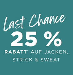 Engelhorn: 25 % Rabatt auf Jacken, Strick & Sweat