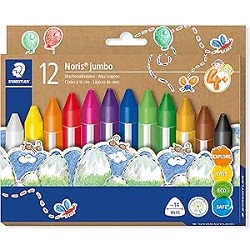 STAEDTLER Wachsmalkreide Noris Junior mit besonders dicker Mine und ergonomischer Dreikantform für 4,63€ (Vergleich: 7,52€)