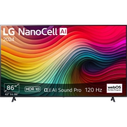 [neuer Bestpreis] 86″ LG 86NANO81T6A NanoCell TV (?8 4K AI-Prozessor, HDR10, bis zu 120Hz) ab 1099€ (Vergleich: 1238,90€)