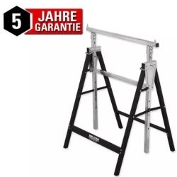 WALTER Unterstellbock, höhenverstellbar, 200kg Tragfähigkeit, Höhe 80-130cm für 22,90€ (Vergleich: 29,90€)