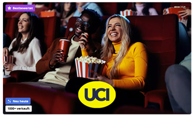 UCI Kinotickets ab 6,21€ pro Ticket