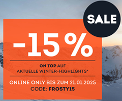 SportScheck: 15 % on top auf aktuelle Winterhighlights