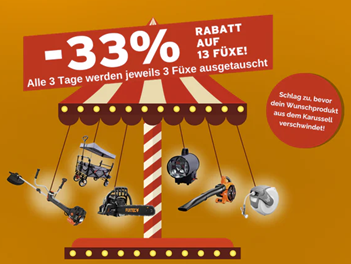 Fuxtec: 33% Rabatt auf 13 Produkte