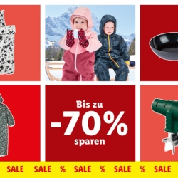 Lidl: großer Winter Sale mit bis zu 70% Rabatt