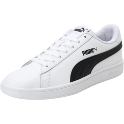 PUMA Smash v2 L Ledersneaker, Weiß Schwarz, Gr.: 36 – 48,5 für 28,89€ (Vergleich: 35,72€)