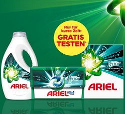 Diverse Ariel Touch of Unstoppables Produkte Dank Erstattung kostenlos testen