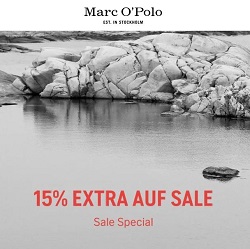 Marc O´Polo: 15% Extra-Rabatt auf die bereits reduzierten Artikel im Sale