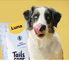 Tails.com: 1 Monat individuelles Futter GRATIS testen + 25% Rabatt auf die 2. Bestellung