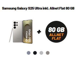 [Knaller] Samsung Galaxy S25 Ultra (512GB Version) für 99,99€ mit 80GB 5G Daten, SMS und Sprachflat im Vodafone Netz für 44,99€/Monat