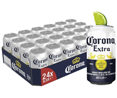 Corona Extra Premium Lager Dosenbier, EINWEG, Internationales Lager Bier (24 X 0.33 l) für 15,80€ (= 66 Cent je Dose)