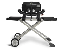 BURNHARD Tragbarer 2-Brenner Gasgrill Wayne inkl. Rollwagen, 4,4 kW bis zu 390°C Kompaktgrill für 311,20€