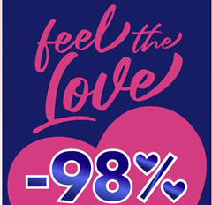 Eis.de Valentins-Sale mit genau 98% Rabatt auf viele Artikel