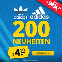 SportSpar: adidas Neuheiten Sale mit Preisen ab 4,99€
