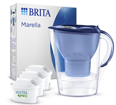 BRITA Wasserfilter Kanne Marella blau (2,4l) inkl. 3x MAXTRA PRO All-in-1 Wasserfilterkartusche für nur 24,99€