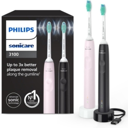2er-Pack Philips Sonicare 3100 elektrische Zahnbürste HX3675/15 für 53,99€ (Vergleich: 65,34€)