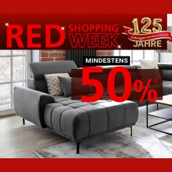 Zurbrüggen: Red Shopping Week mit 50% Rabatt auf fast alle Möbel