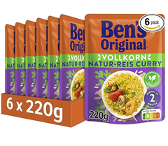 BEN’S ORIGINAL™ Express Naturreis Curry 6 x 220 g für 7,19€