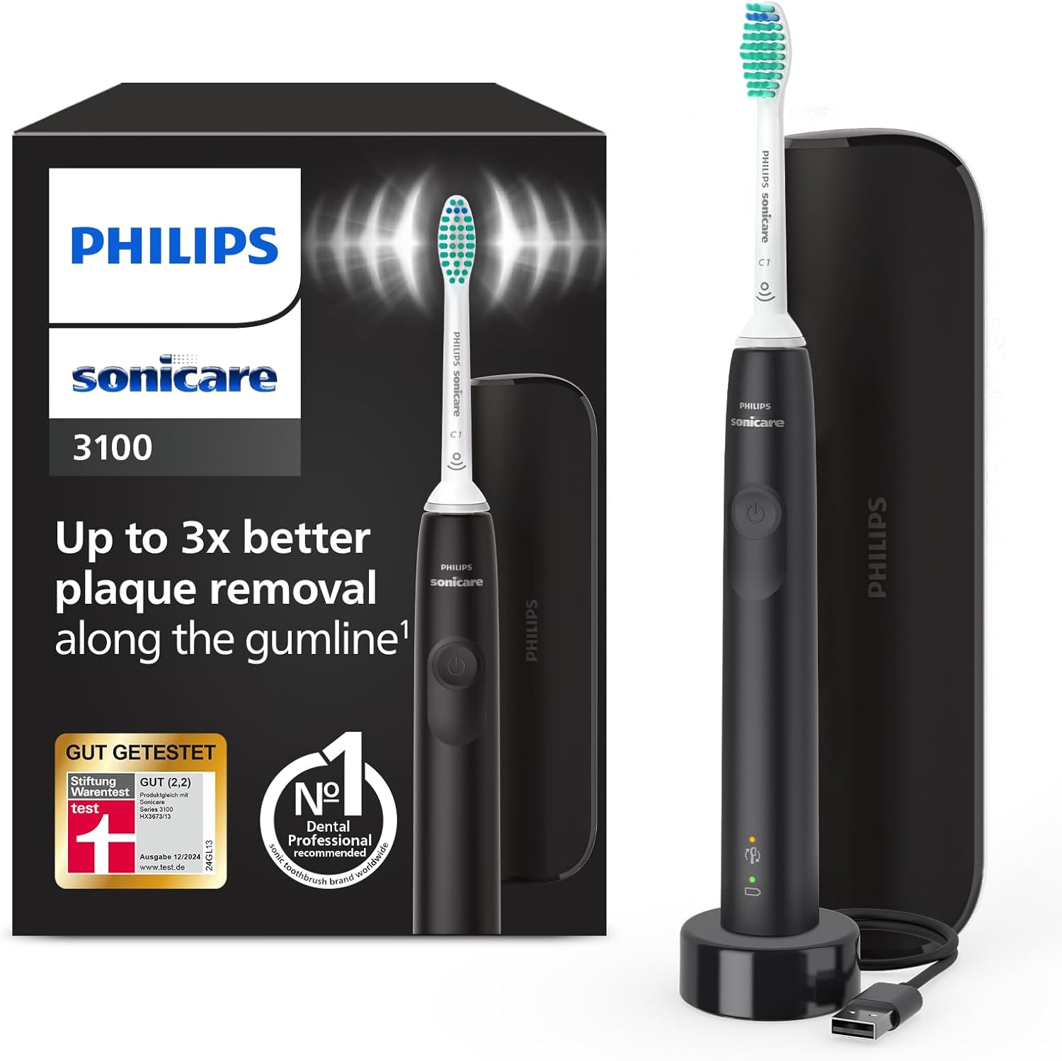 Philips Sonicare 3100 Series elektrische Schallzahnbürste HX3673/14 für 39,99€ (Vergleich: 58,35€)