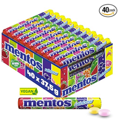 Mentos Rainbow Display mit 40 Rollen (1 x 1,5 kg) für 15,99€ inklusive Versand.