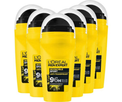 L’Oréal Men Expert Roll-On Deo Anti-Transpirant Invincible Sport (6x50ml) für 9,58€ (Vergleich: 17,96€)