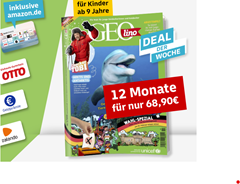GEOlino Jahresabo für 68,90€ + bis zu 35€ Prämie