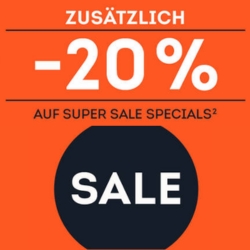 Sportscheck: 20% Extra-Rabatt auf rund 1.400 Artikel mit bis zu 75% Rabatt