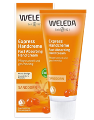 WELEDA Bio Express Handcreme Sanddorn (50 ml) für 4,18€ (VG: offline ab 5,45€)