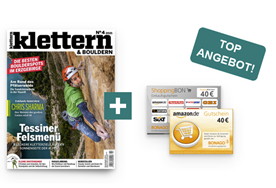 6 Ausgaben “klettern” für 45€ mit 40€ Amazon oder 40€ ShoppingBon Gutschein