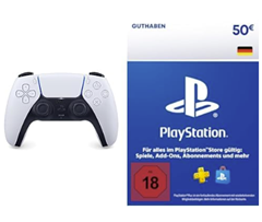 PlayStation DualSense Wireless-Controller + 50€ PSN Guthaben für 95,19€ (Vergleich: 117,53€)