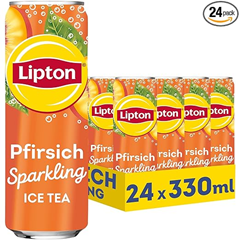 LIPTON ICE TEA Sparkling Peach (24 x 0,33 l) für 14,39€ = 60 Cent je Dose (Vergleich: 0,89€/Dose)