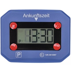Digitale Parkuhr elektronische Parkscheibe mit KBA StVO Zulassung für 15,99€ (Vergleich: 19,68€)