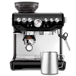 [nur heute] Sage Barista Express Espressomaschine in Schwarz inkl. Milchkännchen für 457,95€ (Vergleich: 508,39€)