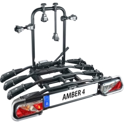 EUFAB Fahrradträger AMBER 4, E-Bike geeignet, Diebstahlschutz, für 4 Fahrräder, für Anhängerkupplung für 229€ (Vergleich: 319,98€)