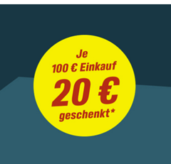 ab morgen: je 100€ Einkaufswert eine 20€ Gutscheinkarte bei Toom