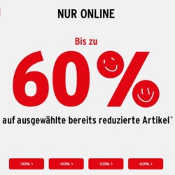 Ernsting’s Family: bis zu 60% Rabatt auf ausgewählte, bereits reduzierte Artikel