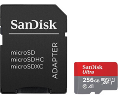 SanDisk Ultra microSDXC 256 GB + Adapter für 14,99€ (Vergleich: 20,98€)
