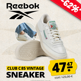 Reebok Club C 85 Vintage Damen Sneaker ab 47,47€ (Vergleich: 67,99€)