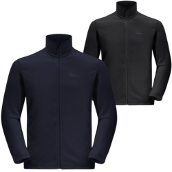 Jack Wolfskin Taunus FZ Herren Fleecejacke in Navy oder Schwarz, Gr.: S-3XL für 39,98€ (Vergleich: 50,94€)