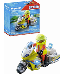 PLAYMOBIL Notarzt-Motorrad (71205) für 12,49€ (Vergleich: 17,31€)