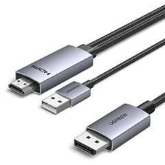 UGREEN 4K HDMI auf DisplayPort Kabel mit USB Stromversorgung für 19,99€
