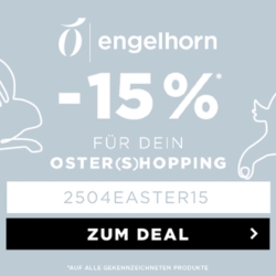 Engelhorn: 15% Rabatt für dein Ostershopping + 50% Rabatt im Sale