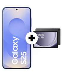 Samsung Galaxy S25 + Galaxy Tab A9+ Wi-Fi für 74€ mit 20GB 5G Daten, SMS und Sprachflat im Telekom-Netz für 24,99€/Monat + 50€ Wechselbonus